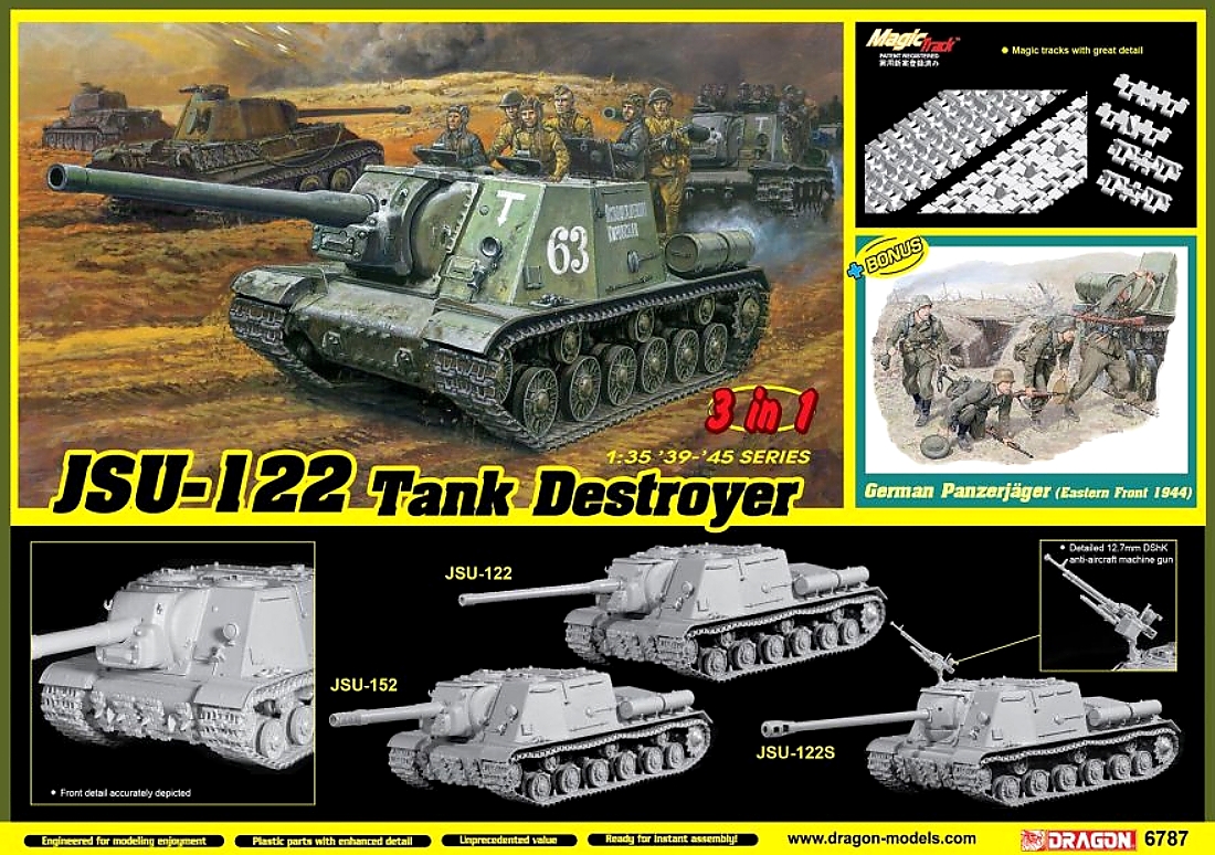 JSU-122 Tank Destroyer (3 in 1) (1:35)