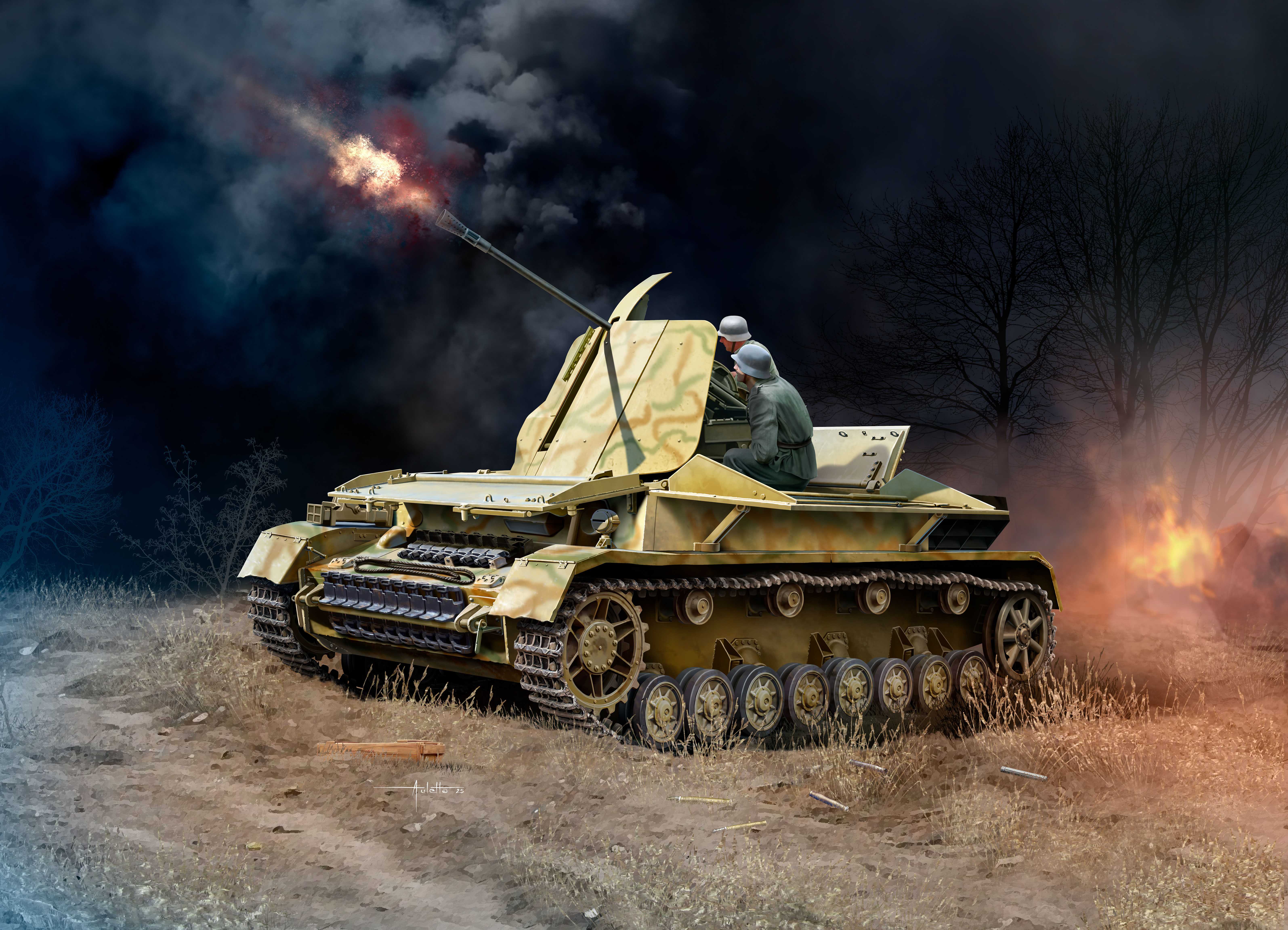 Flakpanzer IV "Möbelwagen" 3.7cm Flak 43 (1:72)