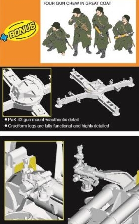PaK 43/3 L/71 MIT BEHELFSLAFETTE (1:35)
