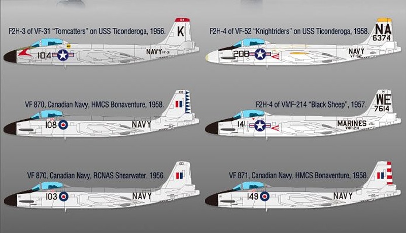 F2H-3 USN VF-41 Black Aces (Academy 1:72) 