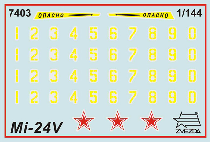 Vrtulník Mil-24 VP (Zvezda 1:144) 