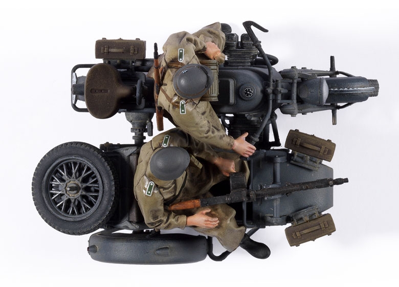 German Panzer I Ausf.B & Motorcycle (Academy 1:35)