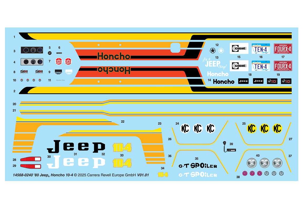 Jeep J-10 pickup with camper (1:24)