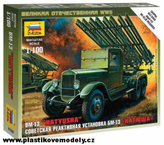 Wargames (WWII) military 6128 - BM-13 Katyusha (Zvezda 1:100) 