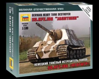 Wargames Sd.Kfz.186 Jagdtiger Heavy Tank Destroyer (Zvezda 1:100)
