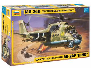 Vrtulník MIL-24P HIND (Zvezda 1:72) 