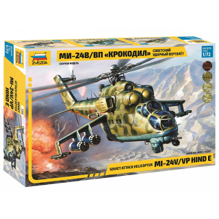Vrtulník MIL MI-24V-VP Hind E (Zvezda 1:72) 
