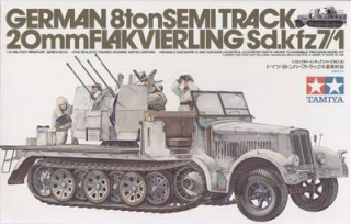 Sd.Kfz.7-1 German 8ton Semitrack 20mm Flakvierling (Tamiya 1:35)